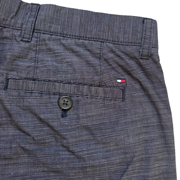 Tommy Hilfiger Shorts Men 32 Navy Classic 100% Cotton Preppy Modern Everyday - Picture 3 of 9